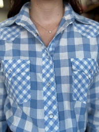 Whitley Top - Heirloom Blue
