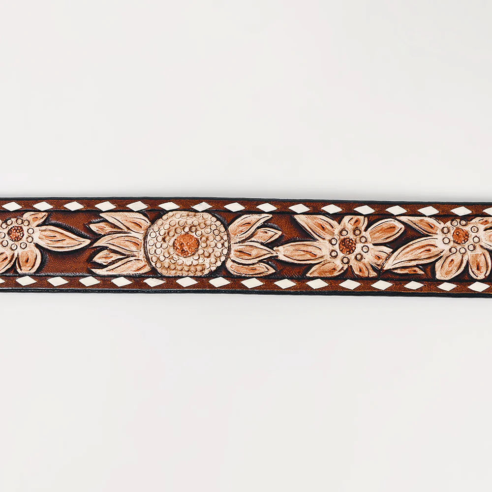 Western Belt - Floral Tooled