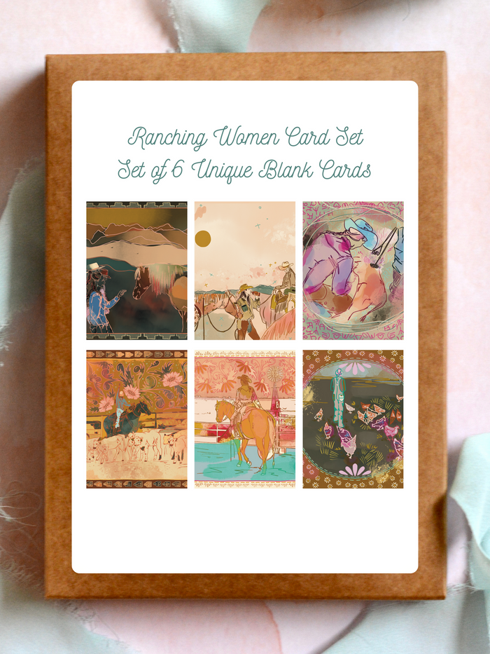 Blank Greeting Card Set - Women in Ranching