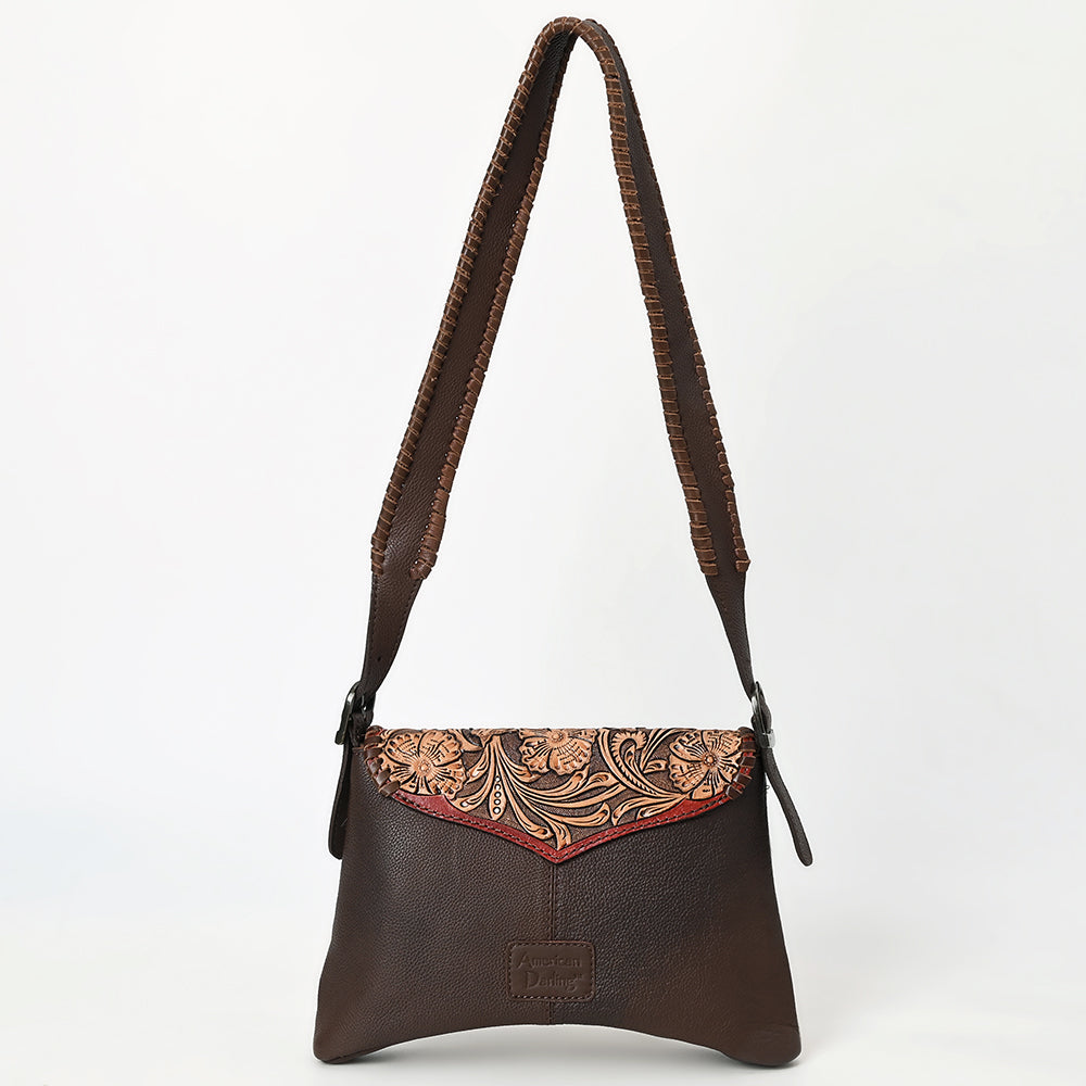 Ella - Tooled Cowhide Crossbody