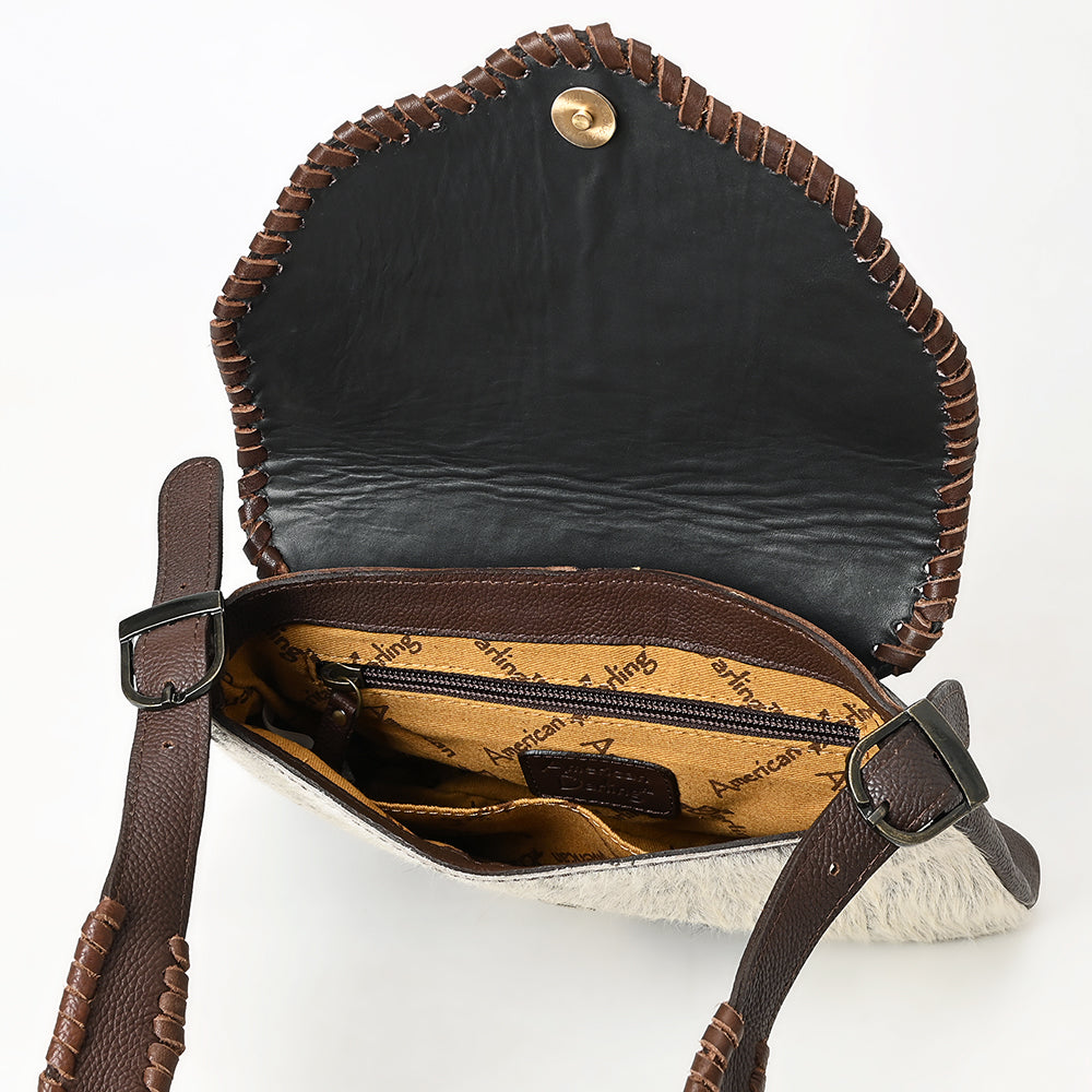 Ella - Tooled Cowhide Crossbody