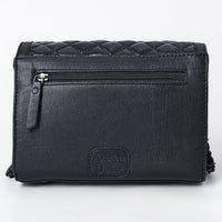 Sadie - Black Quilted Leather Crossbody