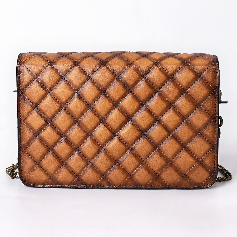 Ella - Quilted Leather Clutch Bag