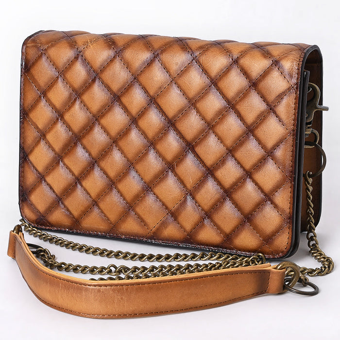 Ella - Quilted Leather Clutch Bag