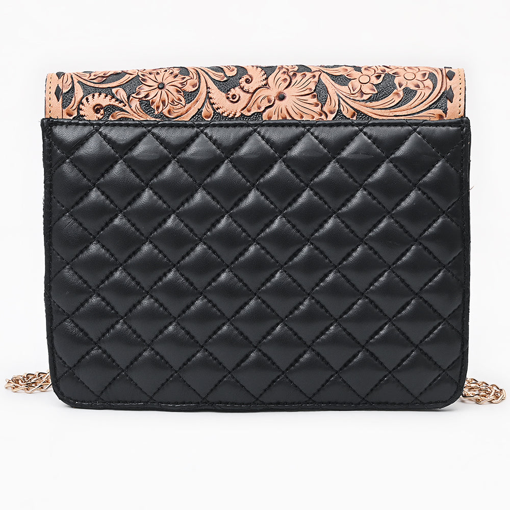 Dakota - Black Quilted Leather Crossbody