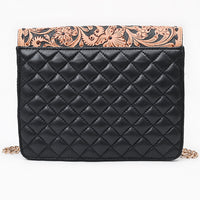Dakota - Black Quilted Leather Crossbody