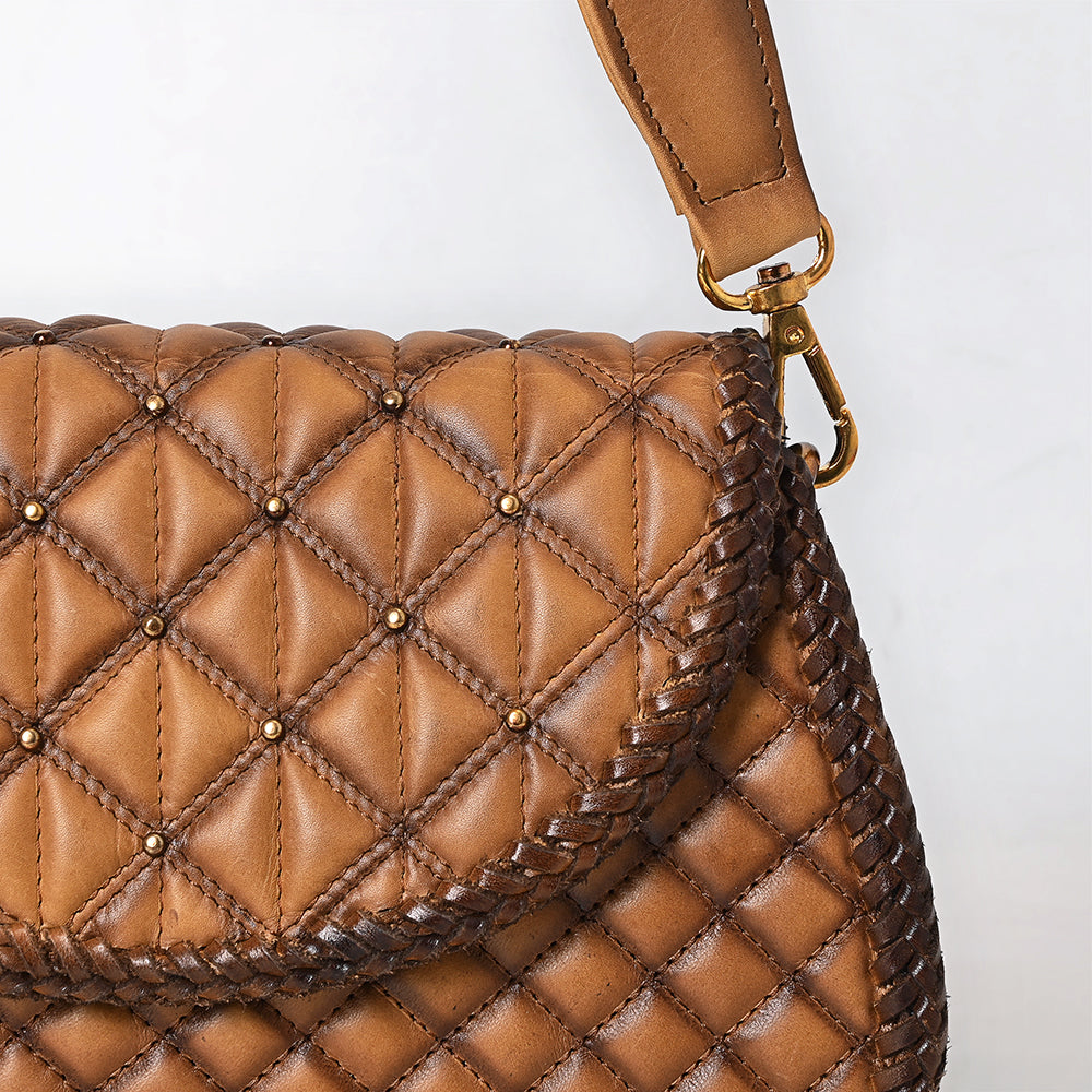 Willow - Quilted Leather Shoulder Strap