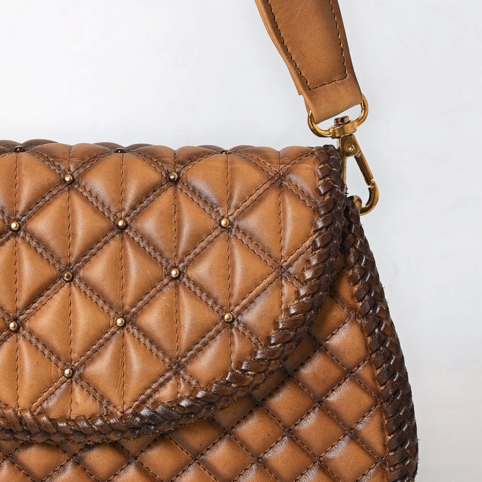Willow - Quilted Leather Shoulder Strap