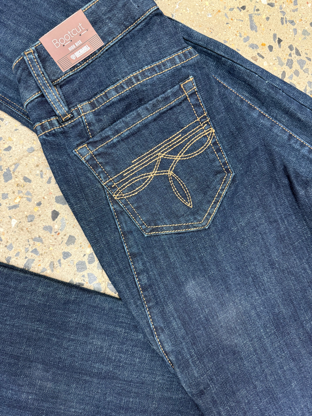 Rock & Roll Cowgirl Jeans - BW4HD07892 - Side Panel High Rise Bootcut