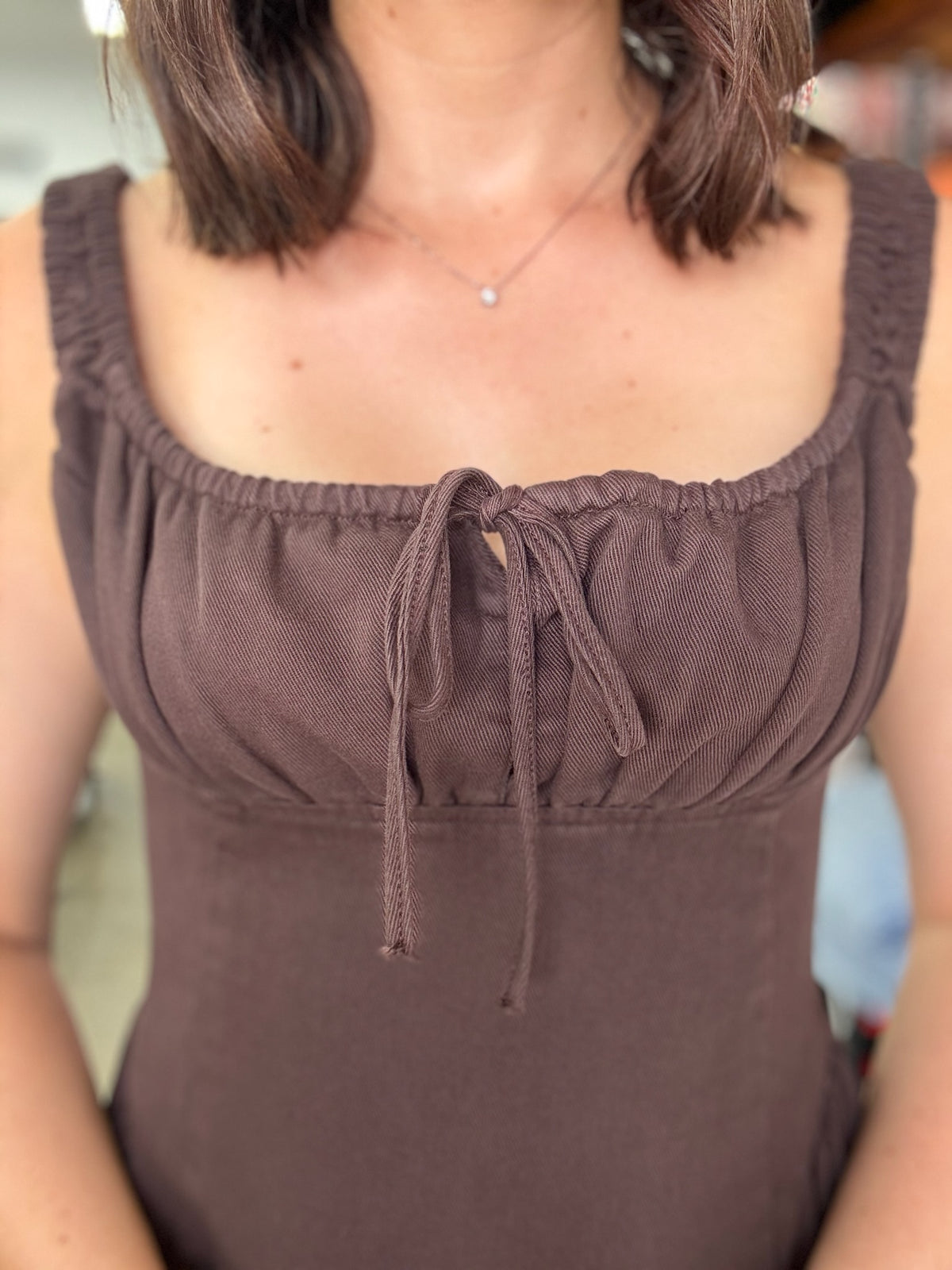 Poppy Dress - Brown