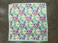 Western Wild Rag - Floral (Lime Green)