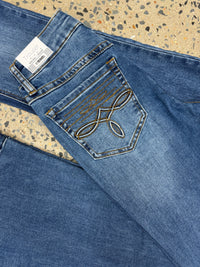 Rock & Roll Cowgirl Jeans - BW5HD07884 - Raised Denim High Rise Trouser