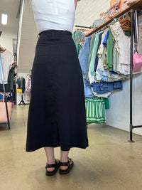Benny Denim Skirt - Black