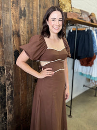 Gwen Dress - Coffee