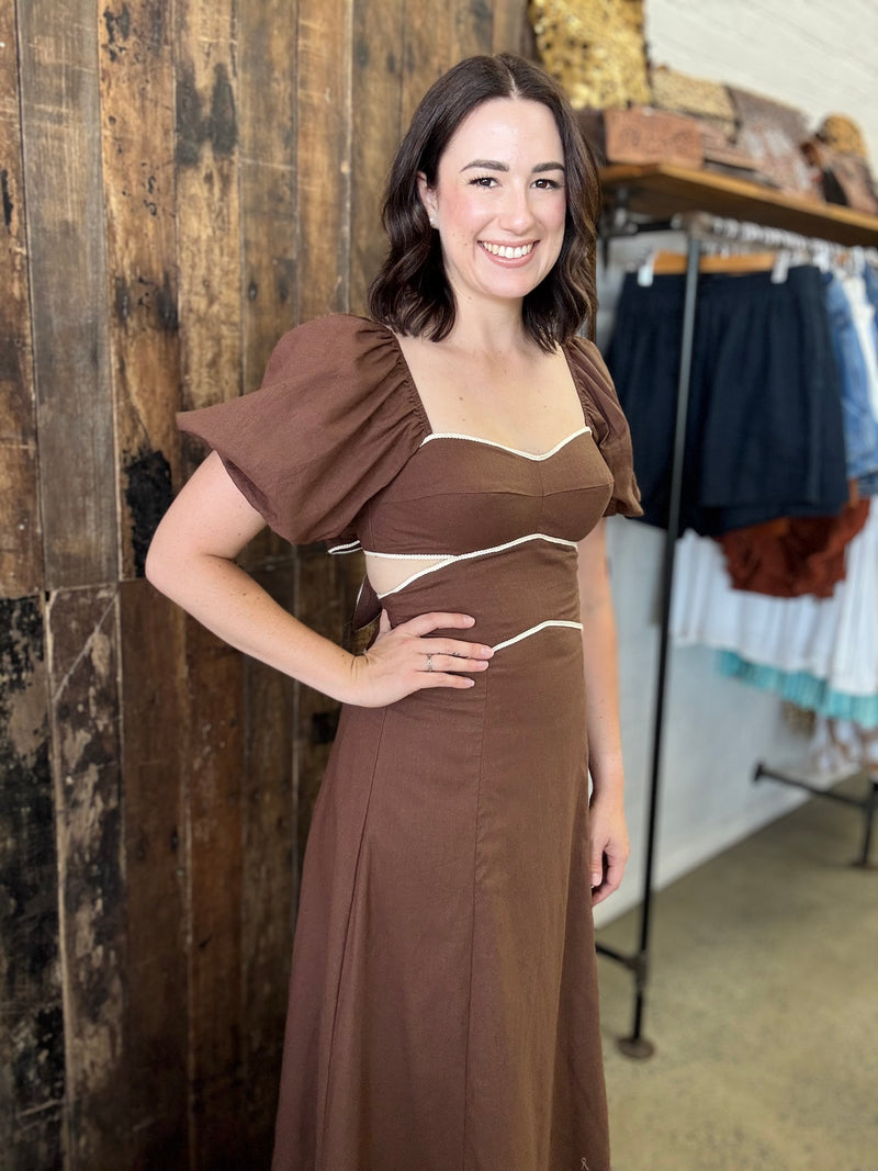 Gwen Dress - Coffee