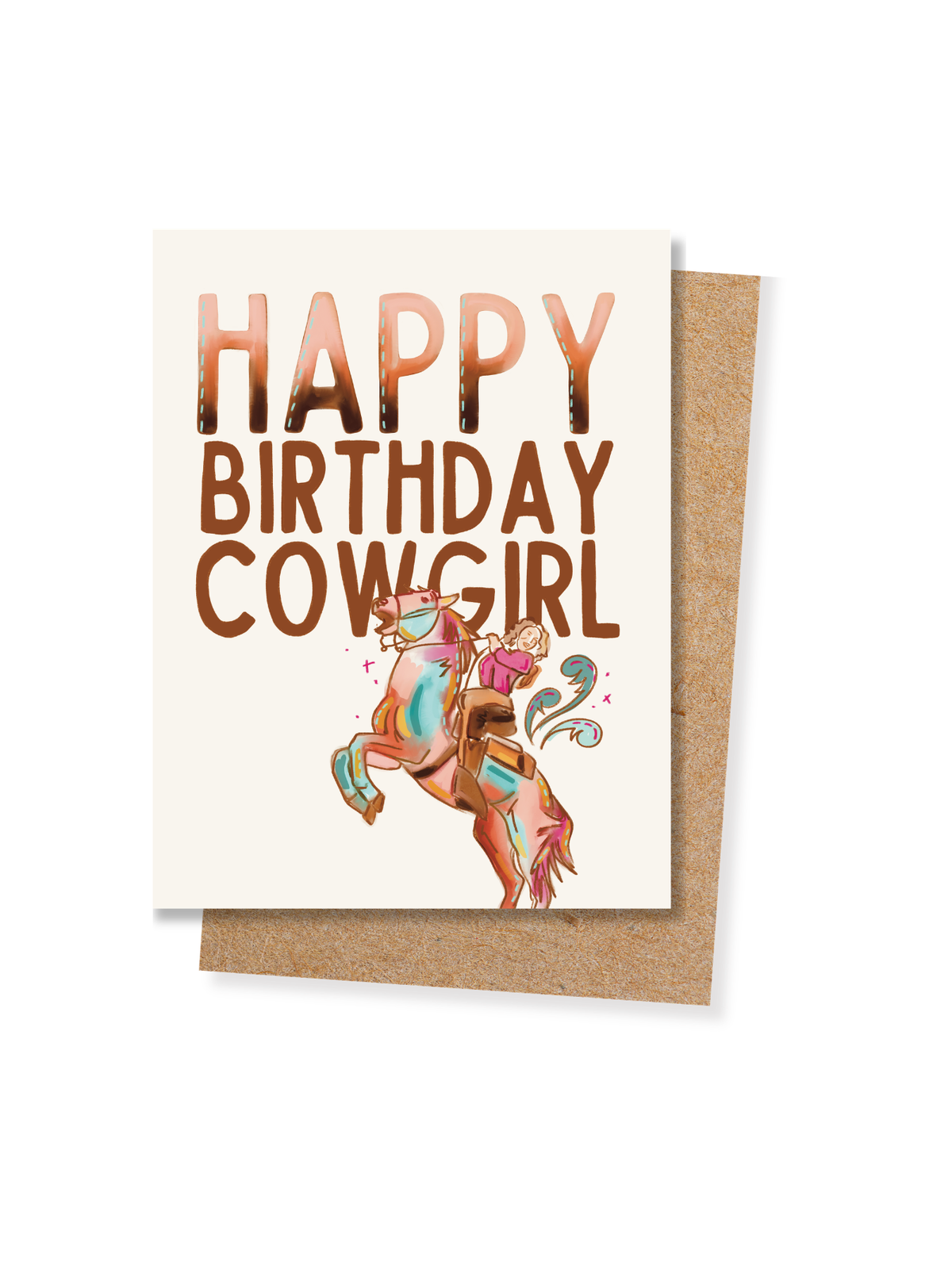 Birthday Card - Happy Birthday Cowgirl
