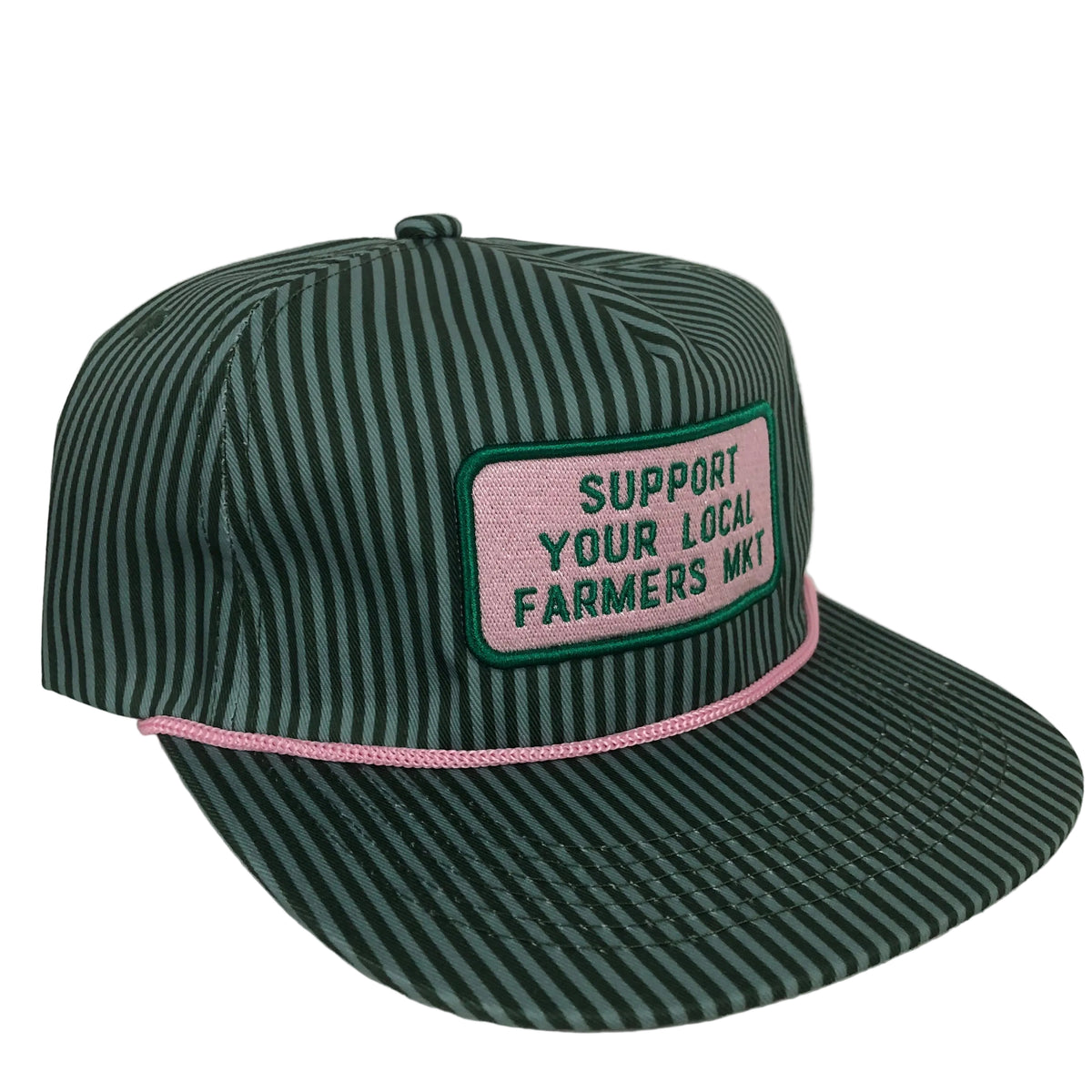 Farmers Market Cap - Green Striped