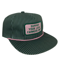 Farmers Market Cap - Green Striped