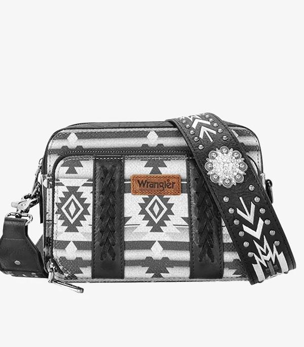 Wrangler Aztec Crossbody - Black