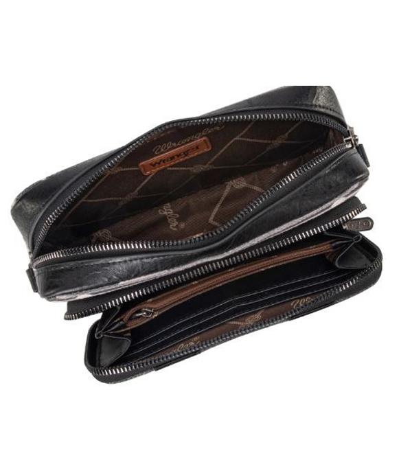 Wrangler Aztec Crossbody - Black