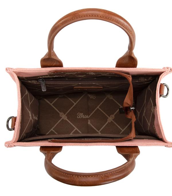 Wrangler Vintage Canvas Tote Crossbody - Pink (WG136-8120SPK)