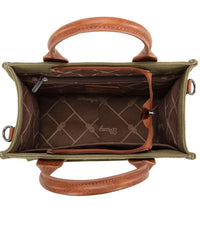 Wrangler Vintage Canvas Tote Crossbody - Green (WG136-8120SGN)