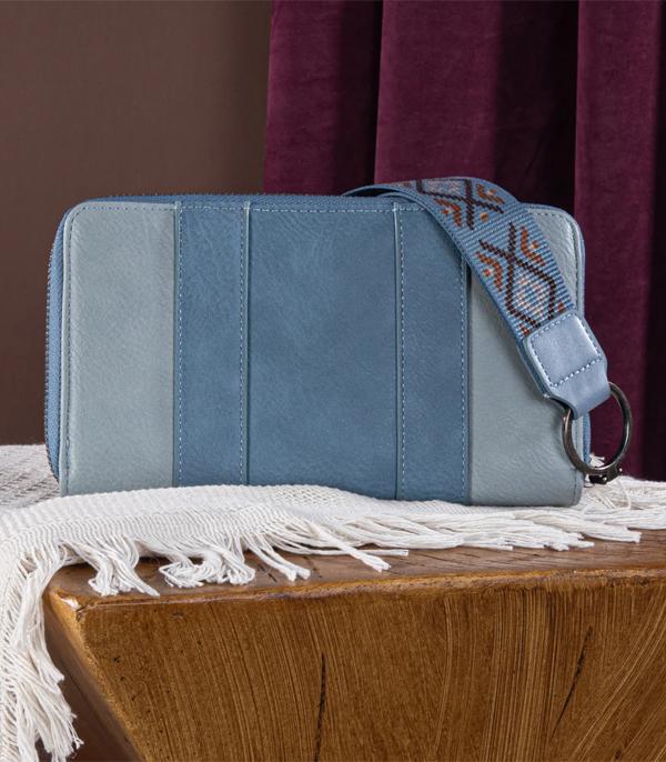 Wrangler Aztec Embroidered Wallet - Jean (WG2214-W006JN)