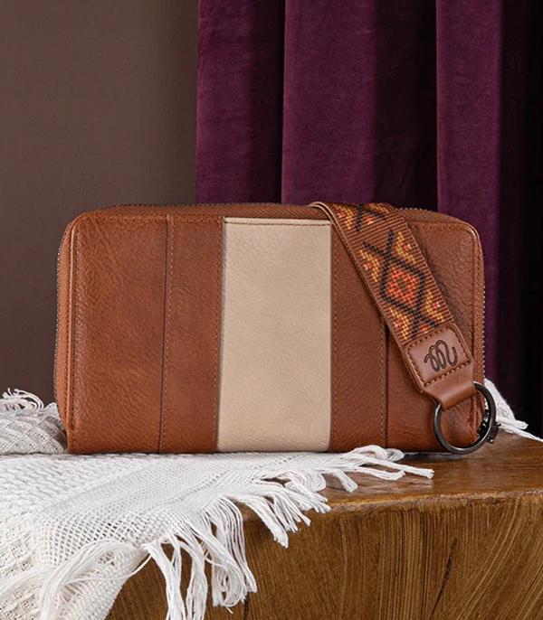 Wrangler Aztec Embroidered Wallet - Brown (WG2214-W006BR)