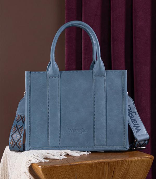 Wrangler Aztec Whipstitch Tote - Jean (WG2214-8120JN)