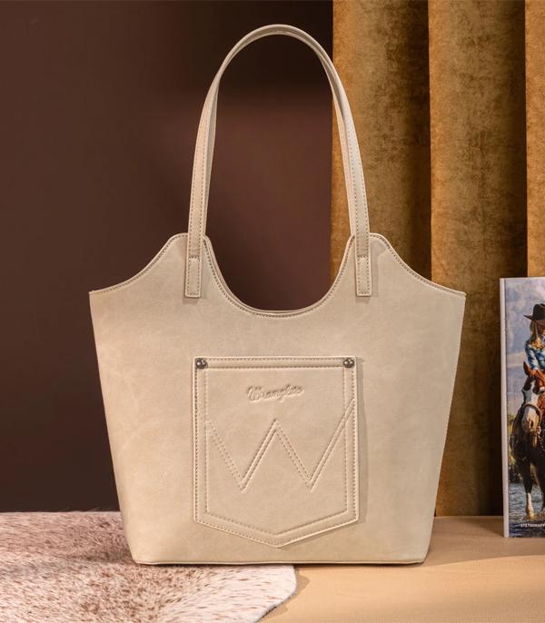 Wrangler Aztec Embroidered Tote Bag - Tan (WG218-8250TN)