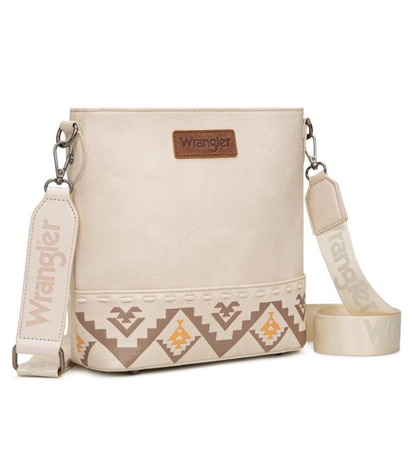 Wrangler Aztec Print Crossbody Bag - Tan (WG297G-8360TN)