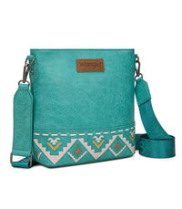 Wrangler Aztec Print Crossbody Bag - Turquoise (WG297G-8360TQ)