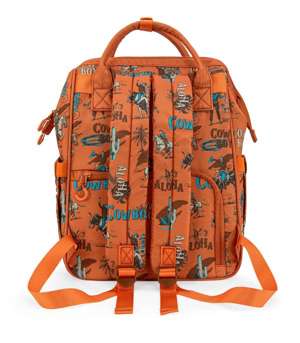 Wrangler Cowboy Printed Callie Backpack - Brown (WG2204-91102BR)