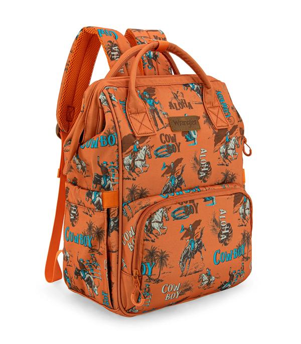 Wrangler Cowboy Printed Callie Backpack - Brown (WG2204-91102BR)