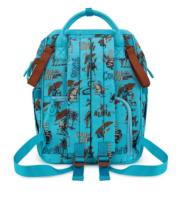 Wrangler Cowboy Printed Callie Backpack - Turquoise (WG2204-91102TQ)