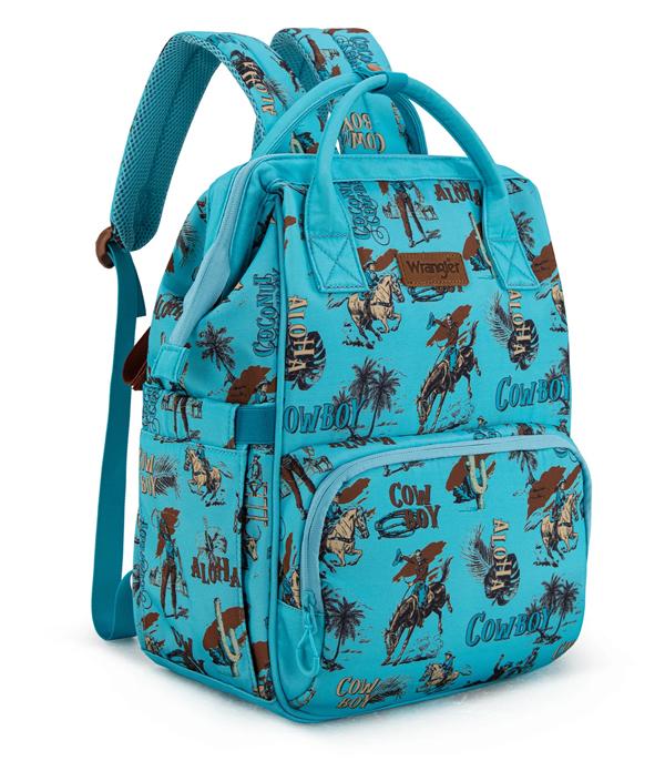 Wrangler Cowboy Printed Callie Backpack - Turquoise (WG2204-91102TQ)
