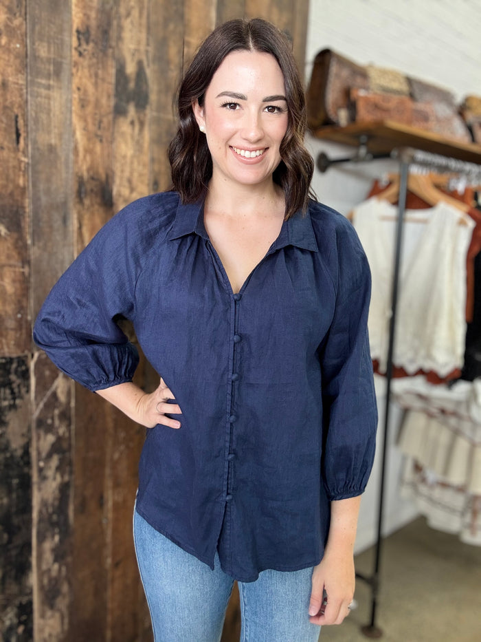 Eve Top - Navy