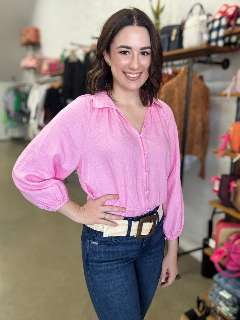Evelyn Top - Bubblegum Pink