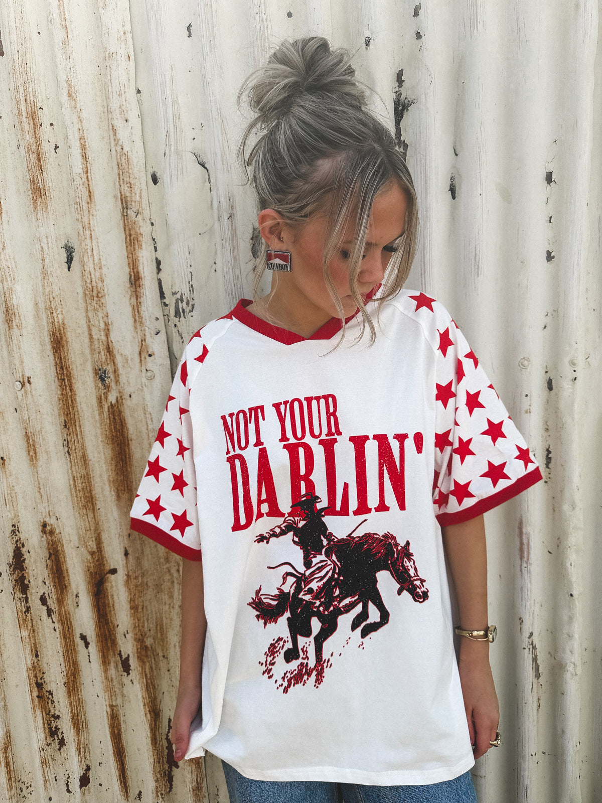 Not Your Darlin' Oversized Tee - White
