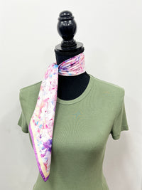 Western Wild Rag - Watercolour Flowers (Purple)