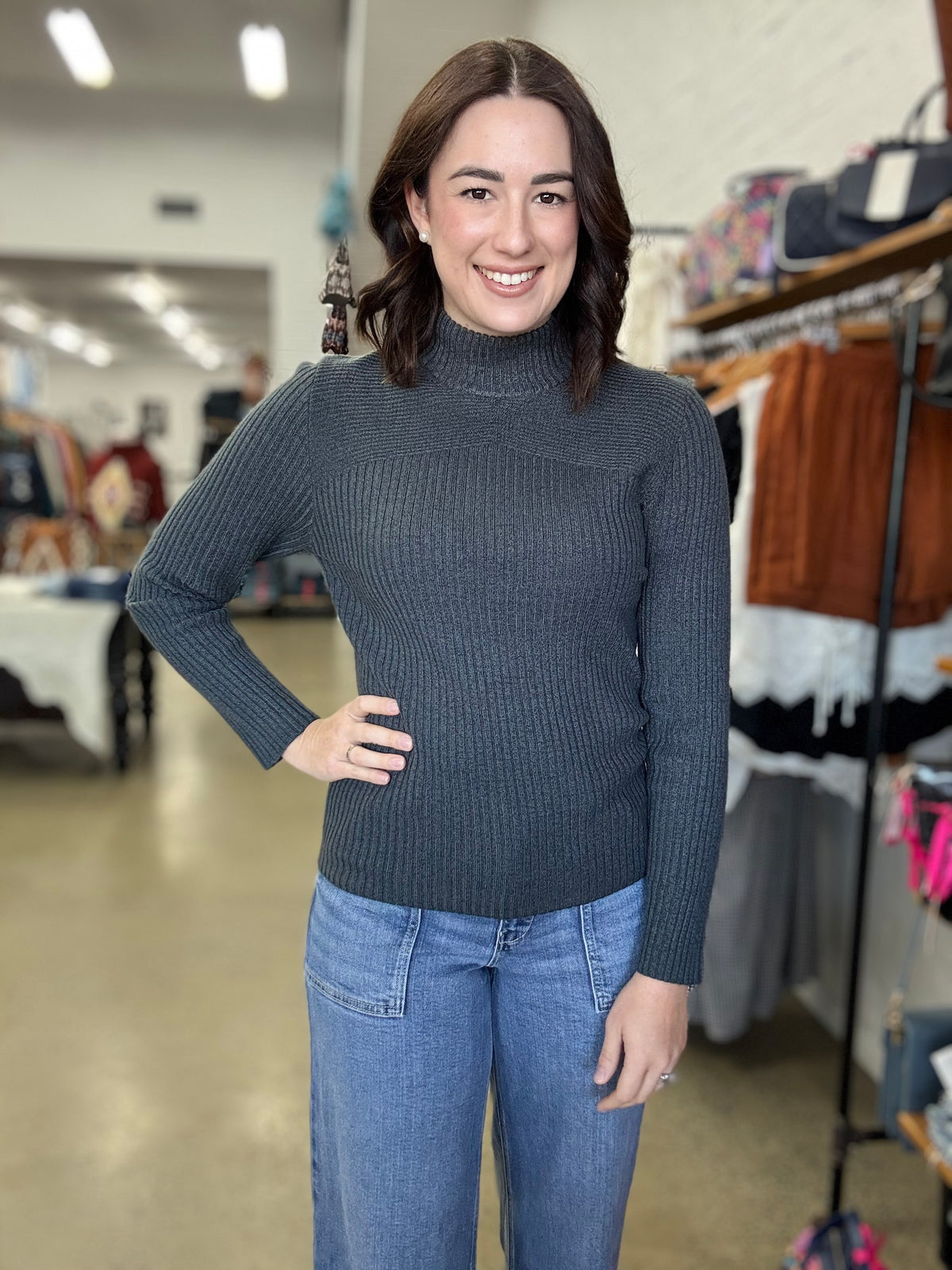 Reece Knit - Charcoal Grey