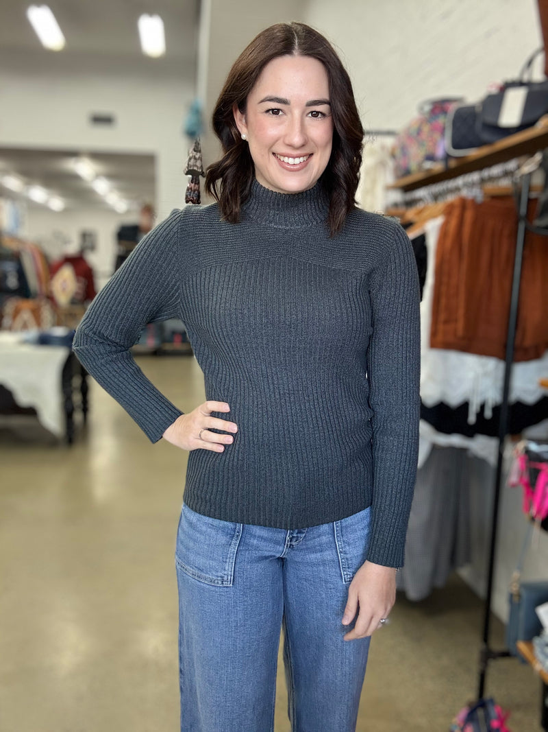 Reece Knit - Charcoal Grey