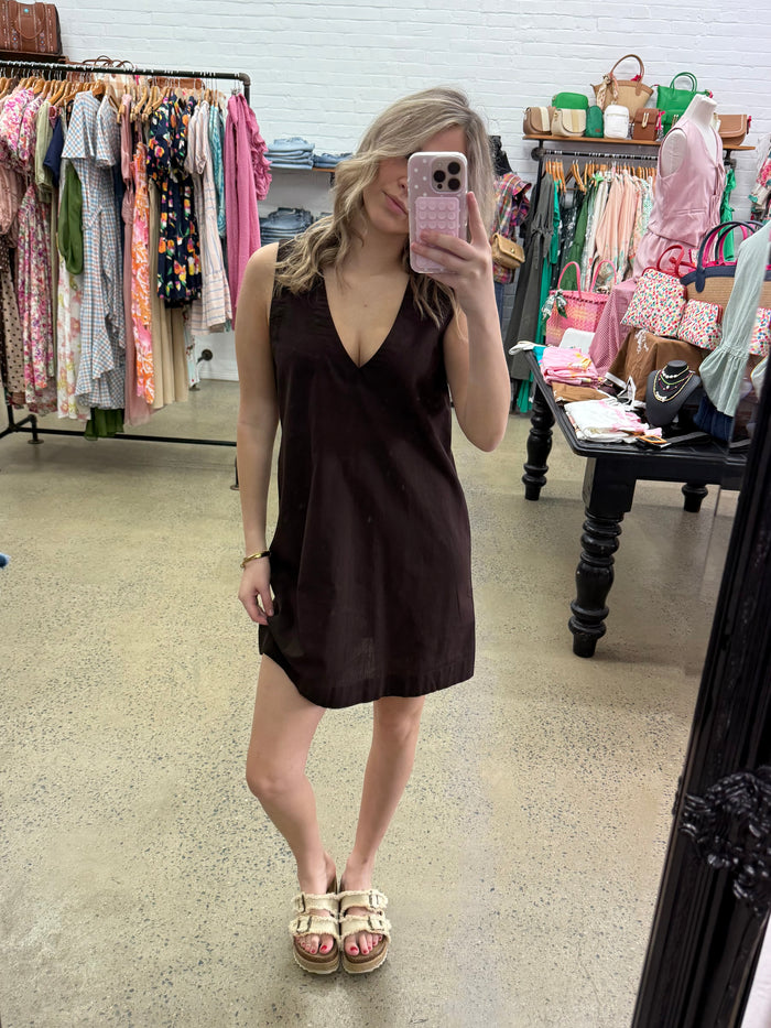 Essential Mini Dress - Brown