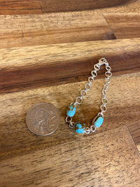 Arlo Bracelet - Silver Turquoise