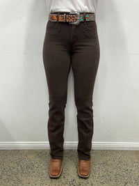 Rock & Roll Cowgirl Jeans - BW1HD07196 - Brown High Rise Bootcut