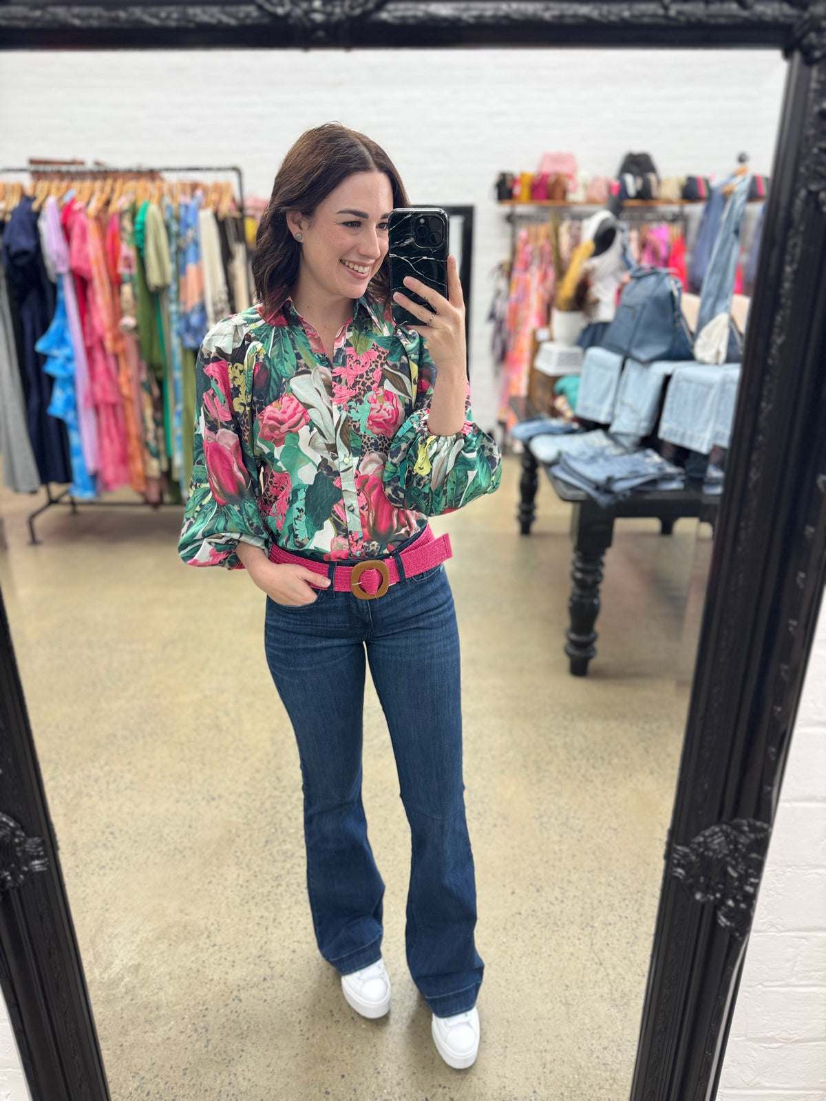 Donatella Top - Pink Leopard