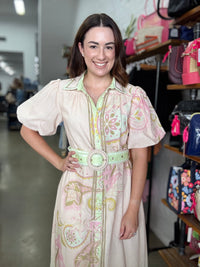 Amalfi Maxi Dress - Pink Paisley