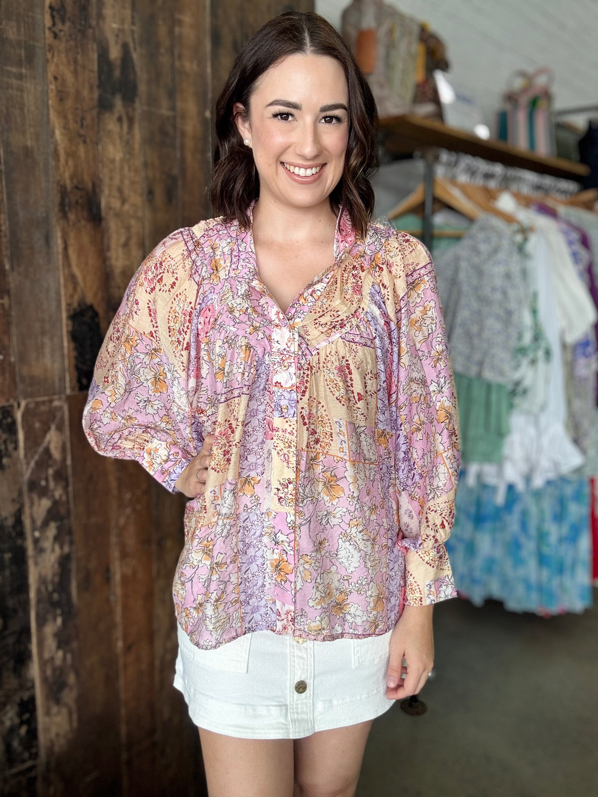 Blossom Long Sleeve Top - Floral Pastel