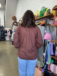 Astrid Top - Dark Cherry Mocha