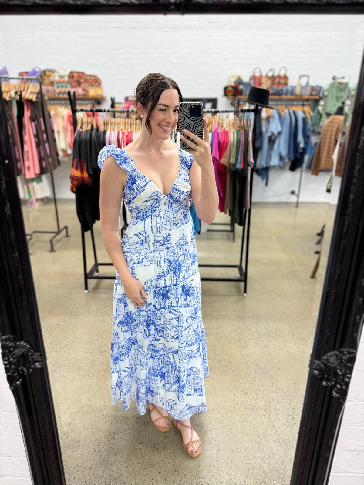 Amelia Dress - Coastal Blue